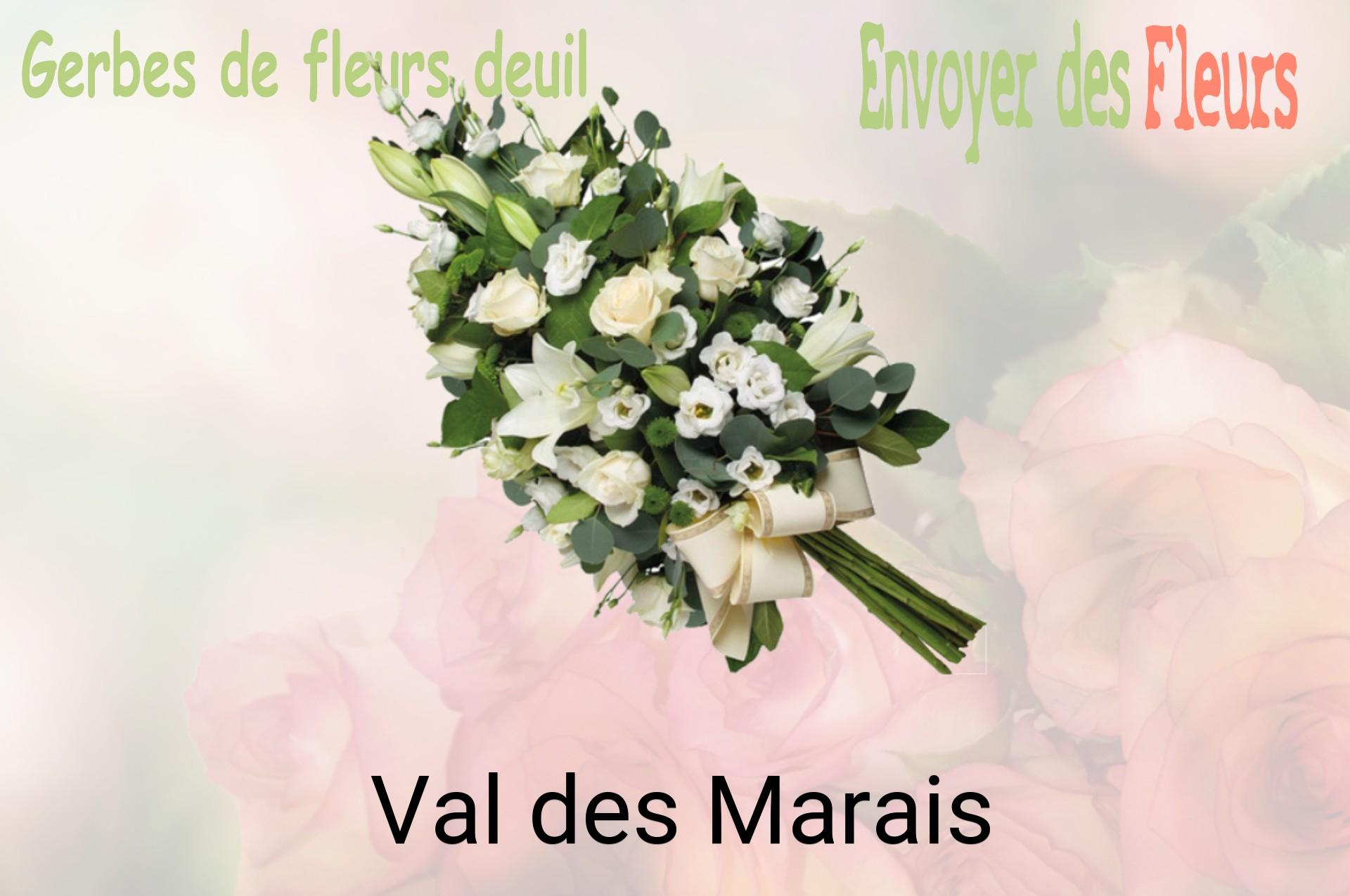 Gerbe de fleurs de deuil livrée à Val-des-Marais